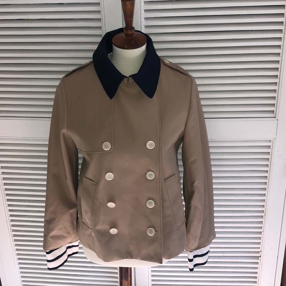 New JCREW Cropped Trench Coat